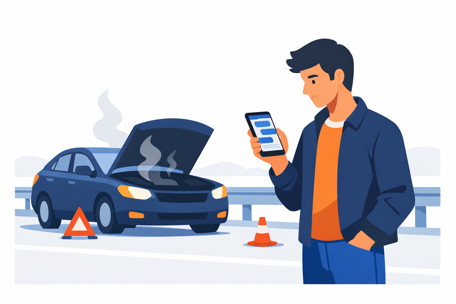 Водитель вызывает эвакуатор через Telegram