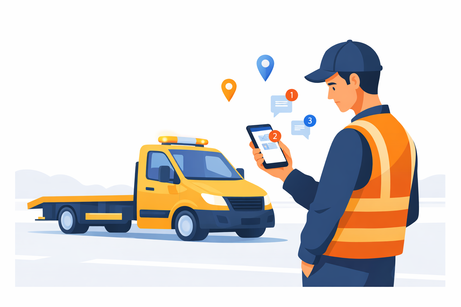 Эвакуатор получает заказы через Telegram